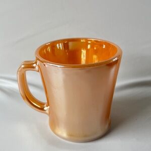 Vintage Fire King Peach Lustre D - Handle mugs - Set of 1